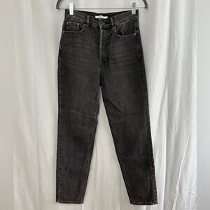Pacsun Black Ultra High Rise Slim Button Fly Jeans Womens Size 26